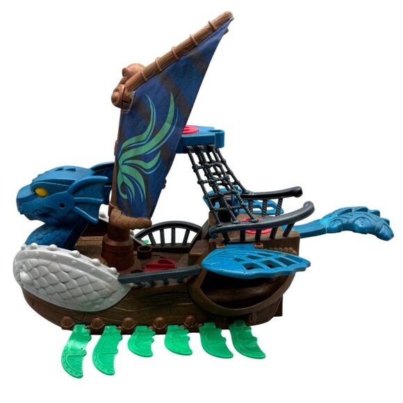 Fisher-Price Imaginext DRAGON SERPENT Rolling Pirate Viking Ship 2010 READ - Picture 1 of 9